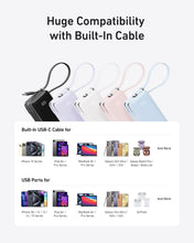 Load image into Gallery viewer, Anker 10K Fusion Power Bank Built In Cable Premium New
