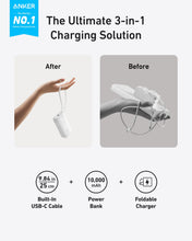 Load image into Gallery viewer, Anker 10K Power Bank Fusion Built In Cable Fast Shipping
