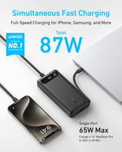Load image into Gallery viewer, Anker 20K 87W Power Bank Built In USB C Cable New Best Deal
