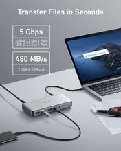 Load image into Gallery viewer, Anker 563 10 in 1 USB C Dock Triple Monitor Laptop Dock New
