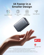 Load image into Gallery viewer, Anker Nano 10K Power Bank 45W Retractable USB C Cable Premium
