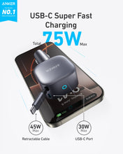 Load image into Gallery viewer, Anker Nano 75W Car Charger USB C Fast Charger New Best Deal
