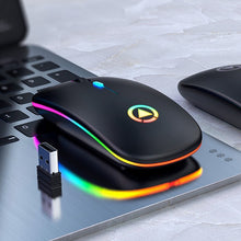 Load image into Gallery viewer, Black 2.4GHz wireless mouse
