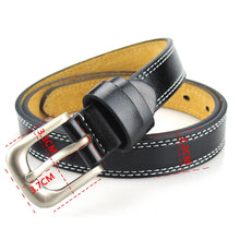Load image into Gallery viewer, Black Leather Belt For Women
