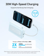 Load image into Gallery viewer, Anker Zolo Power Bank (10K, 30W) with Built-in USB-C Cable
