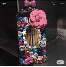 Load image into Gallery viewer, Rhinestone Perfume Bottle iPhone Case with Lanyard
