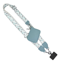 Load image into Gallery viewer, Clip &amp; Go Strap w/RFID Pouch Leaf Pattern
