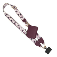 Load image into Gallery viewer, Clip &amp; Go Strap w/RFID Pouch Leaf Pattern
