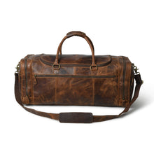 Load image into Gallery viewer, Cohen Buffalo Weekender Full Grain Leather Duffle Bag 21 24 Inch Carry On Travel
