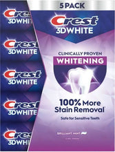 Load image into Gallery viewer, Crest 3D White toothpaste 5 pack
