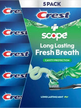 Load image into Gallery viewer, Crest Scope toothpaste 5 pack
