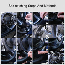 Load image into Gallery viewer, DIY leather steering wheel wrap
