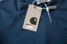 Load image into Gallery viewer, Dark grey cotton pocket tee men
