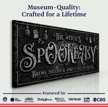 Load image into Gallery viewer, The Witch's Speakeasy Bar Halloween Sign
