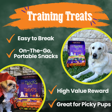 Load image into Gallery viewer, Halloween Dog Treat Box - 31 Assorted Snack Packs
