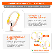 Load image into Gallery viewer, WC HookZ - Over Ear Hooks for Airpods Pro 1, 2 &amp; Airpods 1, 2, 3
