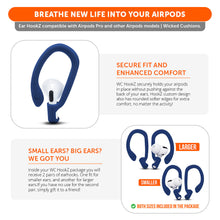 Load image into Gallery viewer, WC HookZ - Over Ear Hooks for Airpods Pro 1, 2 &amp; Airpods 1, 2, 3
