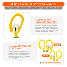Load image into Gallery viewer, WC HookZ - Over Ear Hooks for Airpods Pro 1, 2 &amp; Airpods 1, 2, 3
