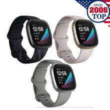 Load image into Gallery viewer, Fitbit Sense Fitness Smartwatch Activity Tracker Black Gray White New In Box GPS
