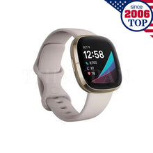 Load image into Gallery viewer, Fitbit Sense Fitness Watch Heart Health Activity Tracker Black Gray White New
