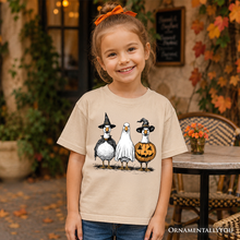 Load image into Gallery viewer, Kids Haunting Honkers Goose T-Shirt, Funny Halloween Costumes Tee for Youth
