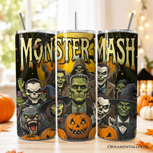 Load image into Gallery viewer, Monster Mash Horror 20oz Personalized Tumbler With Lid and Stainless Steel Straw, Retro Halloween Gift Cup
