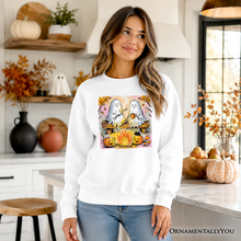 Load image into Gallery viewer, Cozy Campfire Ghosts Sweatshirt, Fall Halloween Pumpkin Sweater
