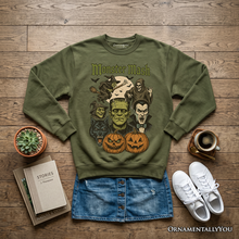 Load image into Gallery viewer, Monster Mash Classic Sweatshirt, Halloween Monsters Sweater for The Spooky Season
