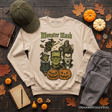 Load image into Gallery viewer, Monster Mash Classic Sweatshirt, Halloween Monsters Sweater for The Spooky Season
