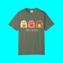 Load image into Gallery viewer, Pantasmas Ghost Pan Dulce Conchas T-shirt | Halloween, Boo Scary Spooky Horror Costume Latino | Heavyweight Cotton
