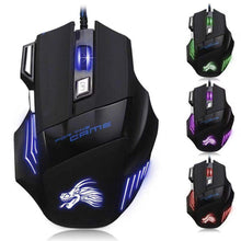 Load image into Gallery viewer, 5500 DPI USB Wired Gaming Mouse with LED Breathing Light &amp; Fire Button
