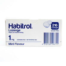 Load image into Gallery viewer, Habitrol Nicotine Lozenge 1mg Mint 216 Pieces Quit Smoking New Box
