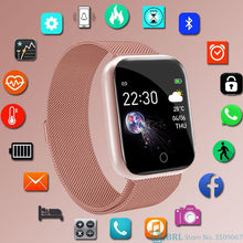 Load image into Gallery viewer, I5 pink steel smart watch women fitness tracker buy now
