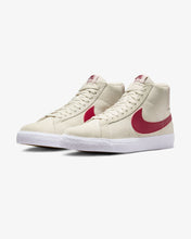 Load image into Gallery viewer, NIKE SB ZOOM BLAZER MID - PALEIVORY/ NOBLERED
