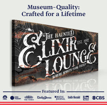 Load image into Gallery viewer, The Haunted Elixir Lounge Halloween Sign III
