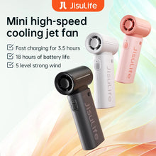 Load image into Gallery viewer, JISULIFE handheld turbo fan 5000mAh super strong wind

