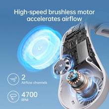 Load image into Gallery viewer, JISULIFE neck fan hands free rechargeable cooling fan
