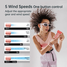 Load image into Gallery viewer, JISULIFE turbo fan pink gray black color options
