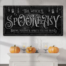 Load image into Gallery viewer, The Witch's Speakeasy Bar Halloween Sign
