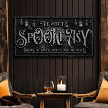 Load image into Gallery viewer, The Witch's Speakeasy Bar Halloween Sign
