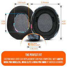 Load image into Gallery viewer, Arctis Nova Pro Wireless, Nova Elite &amp; Nova Pro Omni Earpads - WC FreeZe Cooling Gel
