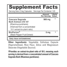 Load image into Gallery viewer, NusaPure Cascara Sagrada Extract 900mg – 250 Vegan Capsules
