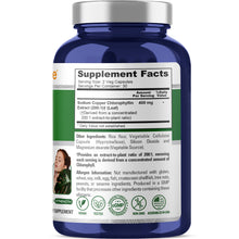 Load image into Gallery viewer, NusaPure Chlorophyll 400 mg – 60 Vegan Chlorophyllin Capsules
