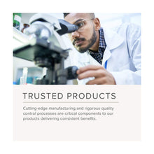 Load image into Gallery viewer, NusaPure trusted products quality control graphic showing a laboratory scientist using a microscope
