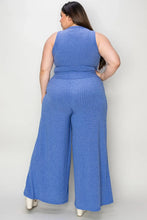 Load image into Gallery viewer, Order Frill Accent Tank Pants Set Black Plus Size
