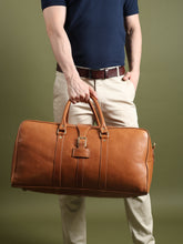 Load image into Gallery viewer, Port Blair Full Grain Buffalo Leather Overnight Duffle Bag 21 Inch Authentic
