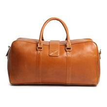 Load image into Gallery viewer, Port Blair Full Grain Buffalo Leather Weekend Travel Duffel Bag 21 Inch Carry On USA
