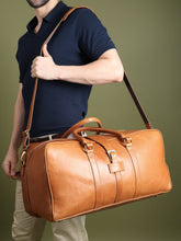 Load image into Gallery viewer, Port Blair Luxury Buffalo Leather Carry On Duffle Bag 21 Inch Gift for Men
