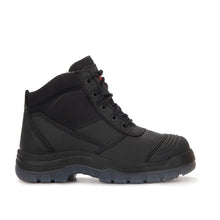 Load image into Gallery viewer, RockRooster AK050BK Crisson Black Leather Safety Work Boots Zip Side Best Deal
