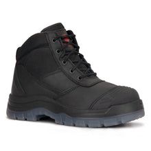 Load image into Gallery viewer, RockRooster Crisson AK050BK Black 6 Inch Steel Toe Leather Work Boots Men New
